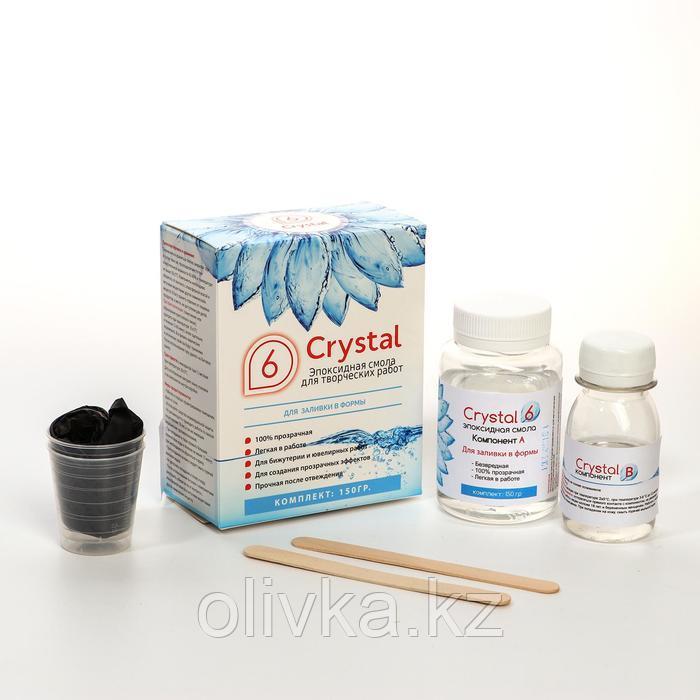Эпоксидная смола Crystal 6: компоненты А, 120 г + В, 30 г + инструменты