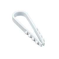 Дюбель-хомут для круглого кабеля (5-10мм) белый (50шт.) EKF
