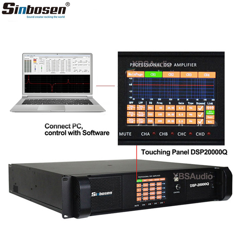Sinbosen DSP20000Q 2200 Вт 4-канальный усилитель мощности c DSP - фото 1 - id-p89166422
