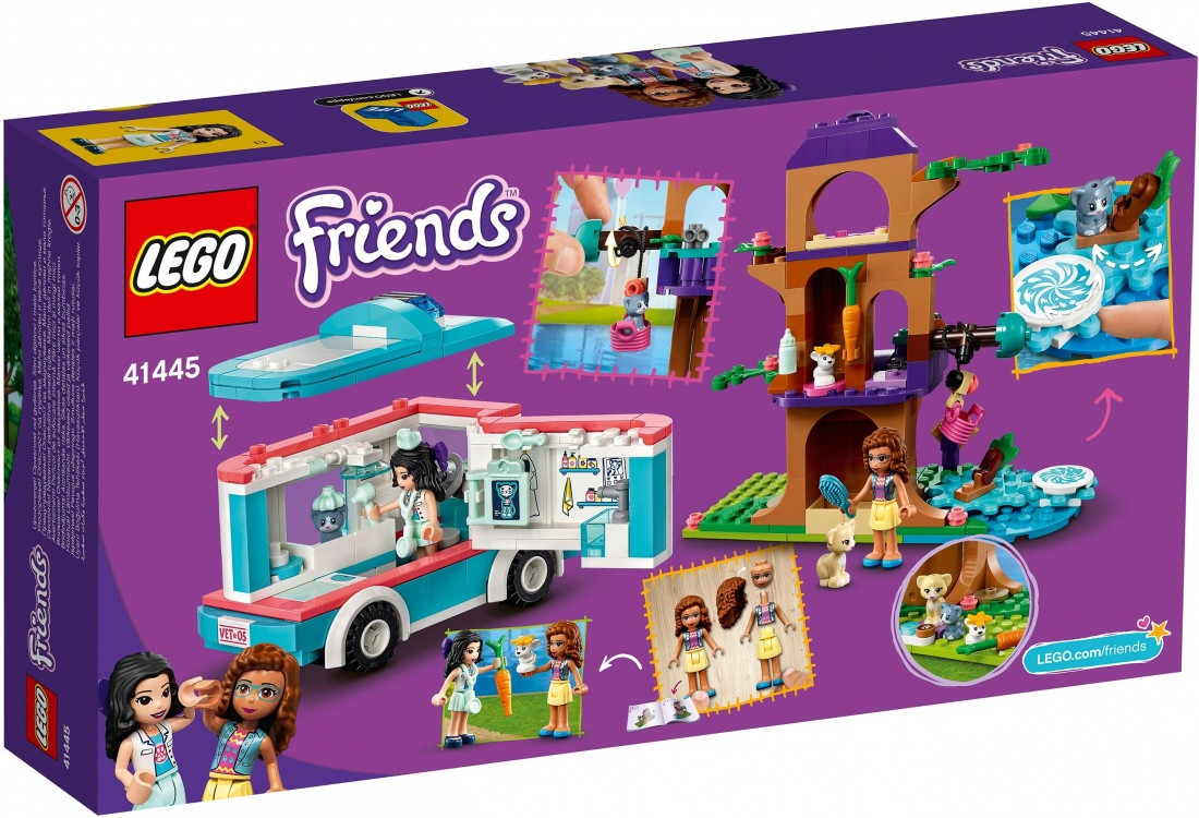 41445 Lego Friends Машина скорой ветеринарной помощи, Лего Подружки - фото 2 - id-p89158265