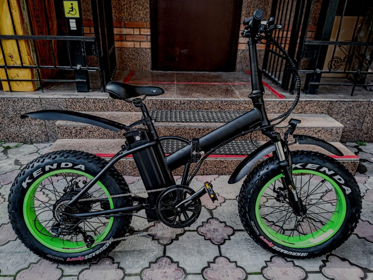 Bafang 48v 500w (max 1000w), аккум. Li-ion 48v 13 A/H. Электровелосипед складной. Колеса 20*4".