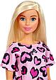 Barbie "Стиль" Кукла Барби в розовом платье с лиловыми сердечками, фото 4