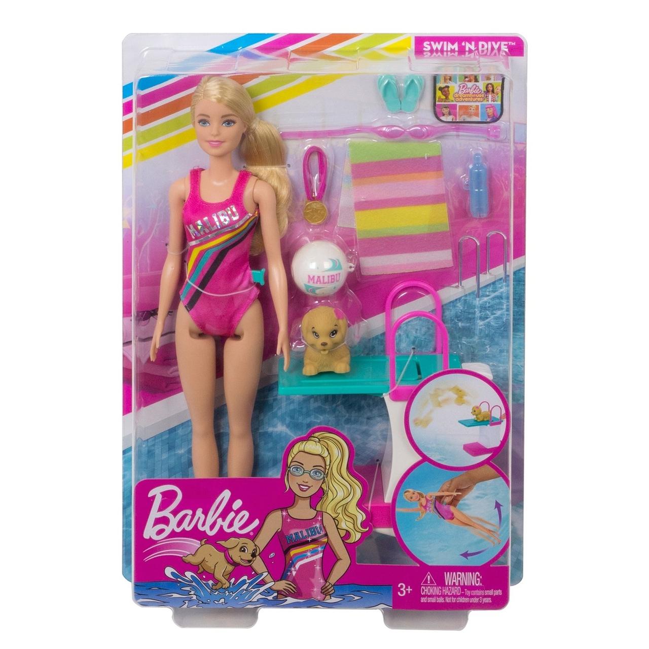 Barbie Игровой набор Чемпион по плаванию, Приключения в доме мечты Барби - фото 7 - id-p89138462