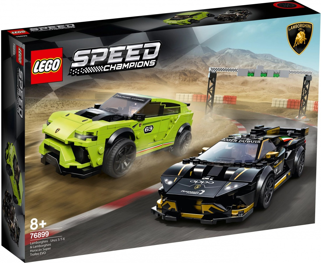 76899 Lego Speed Champions Lamborghini Urus ST-X & Lamborghini Huracan Super Trofeo EVO - фото 1 - id-p89158213