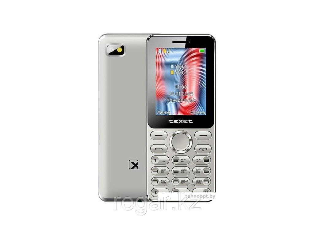 Мобильный телефон Texet TM-212 серый