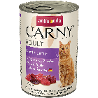 Консервы CARNY ADULT с говядиной и ягнёнком для взрослых кошек (400 гр.)