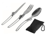 Походная посуда, набор из 3 предметов: нож/вилка/ложка
