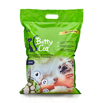 Betty Cat Комкующийся наполнитель Алоэ, 10 л