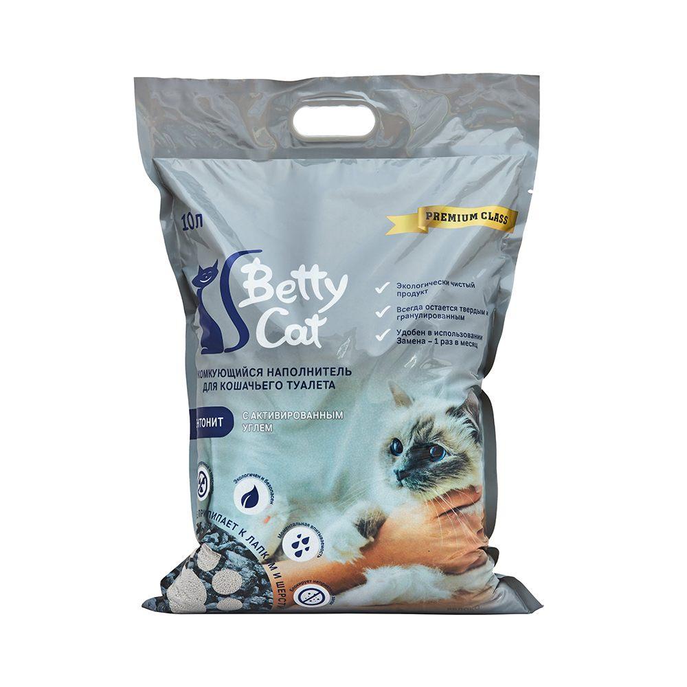 Betty Cat Комкующийся наполнитель Активированный уголь, 10 л