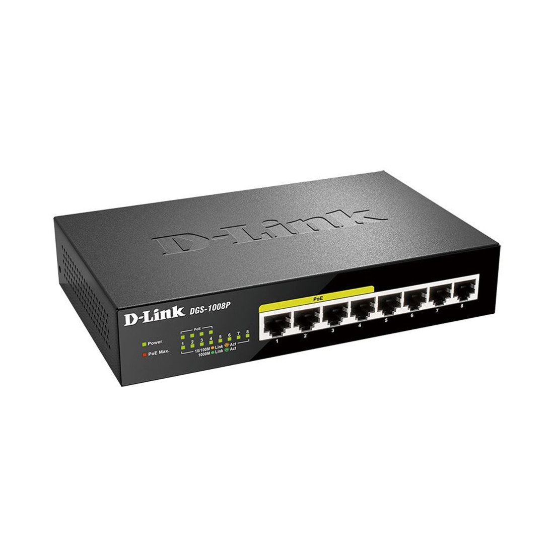 Коммутатор, D-Link, DGS-1008P/E1A