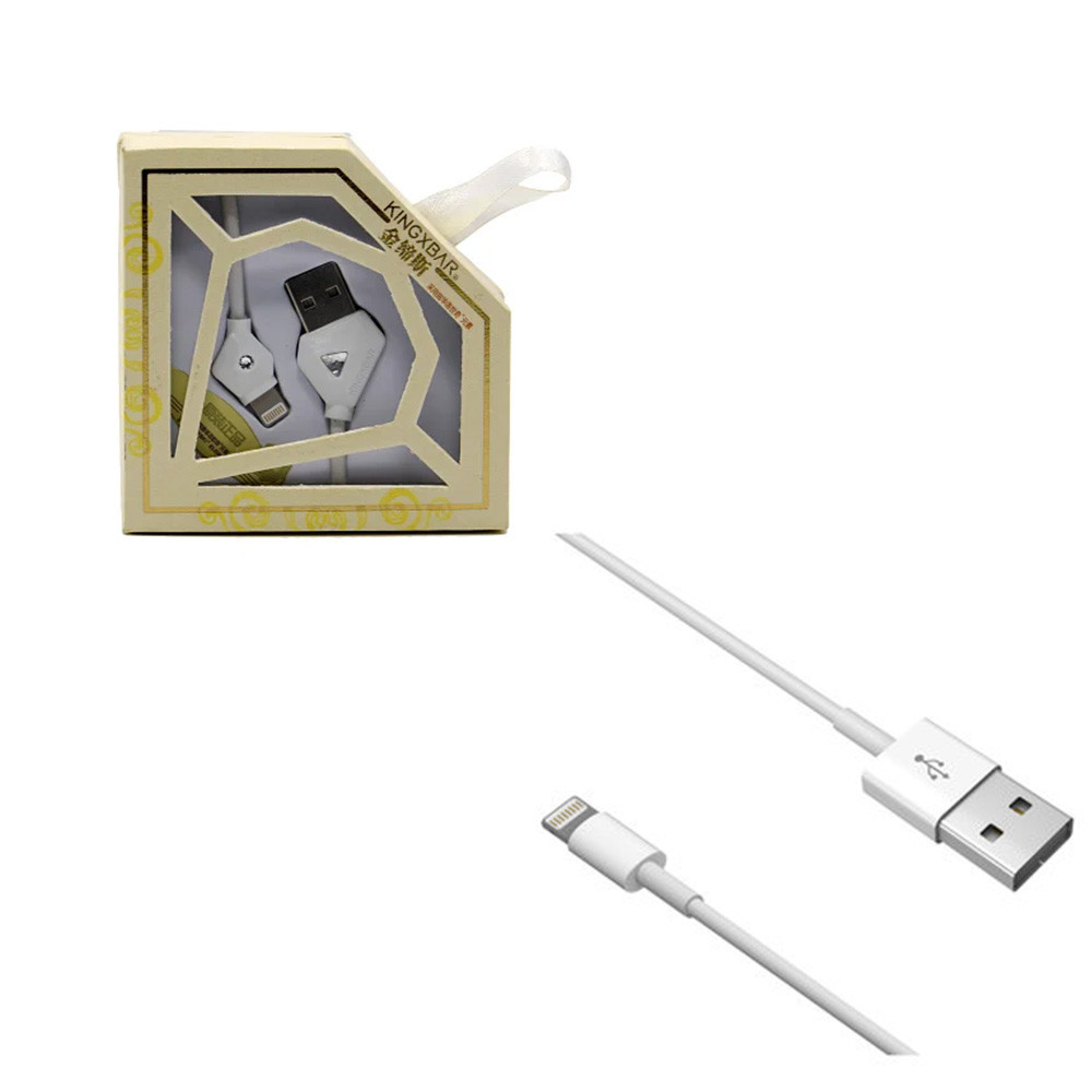 Кабель Apple lightning Kingxbar 1.2m White