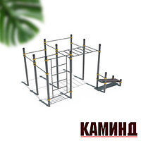 Спортивная площадка Воркаут 30 комплекс: рукоход, шведская стенка, 7 турников и наклонная скамья