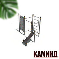 Спортивная площадка Воркаут 39 комплекс: 2 турника, шведская стенка, брусья и наклонная скамья