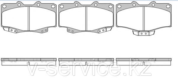 Тормозные колодки KEBO CD-2082 (G-023)(315 04) - фото 1 - id-p31943775