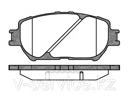 Тормозные колодки KEBO CD-2222 (G-263)(884 00)