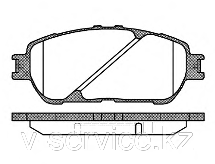 Тормозные колодки KEBO CD-2223 (G-262)(898.00)