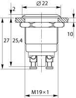 Антивандальная сигнальная лампа 24В AC/DC, IP67 - фото 2 - id-p89203762