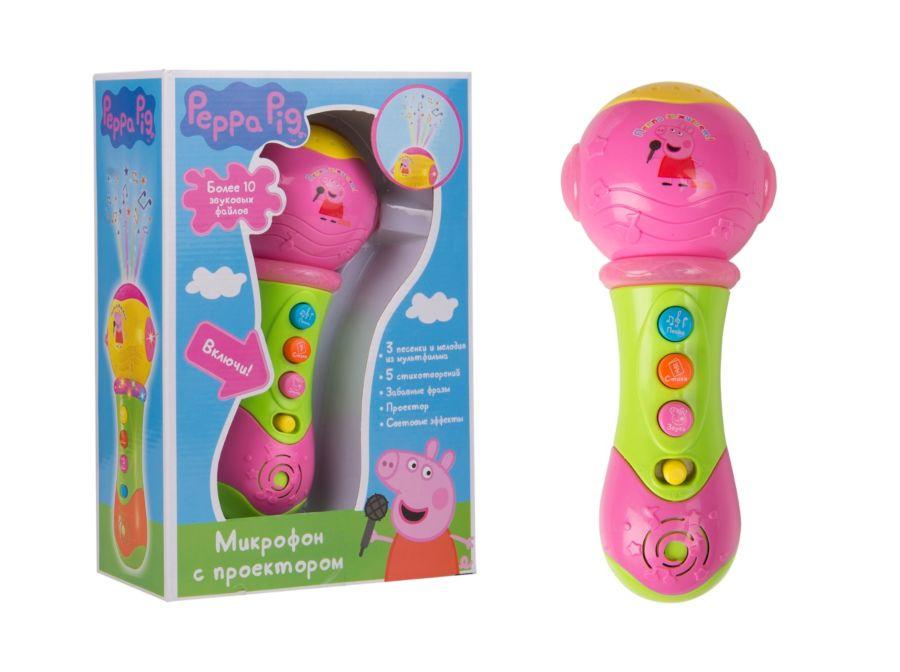 Свинка Пеппа. Музыкальный микрофон с проектором. ТМ Peppa Pig