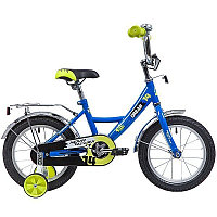 Велосипед NOVATRACK 18", URBAN, синий, защита А-тип, тормоз нож., крылья и багажник хром.,