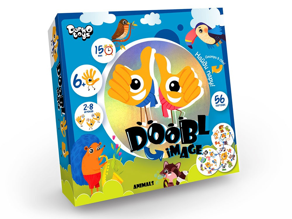 Игра настольная "Dooble image.Animals"
