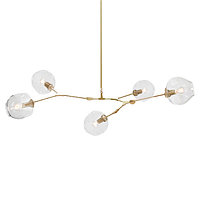 Дизайнерский Светильник подвесной Branching Bubble Chandelier - 5 Light (gold-Transparent)
