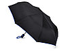 Зонт-полуавтомат складной Motley с цветными спицами, черный/синий, фото 2