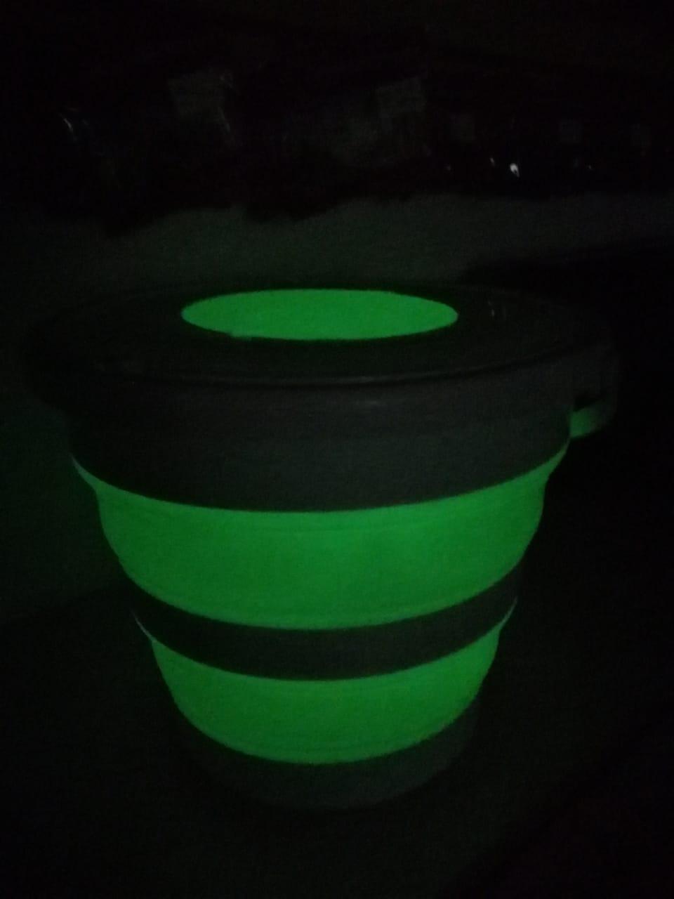Складное ведро 10 л.с крышкой FLUO светящиеся