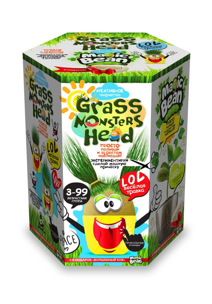 Набор креат. творчества "Grass monsters head"