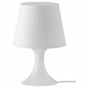 ЛАМПАН Лампа настольная, белый, 29 см, фото 2
