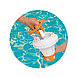 Дозатор плавающий для химикатов Flowclear 21 см с перчаткой Chemguard, фото 2