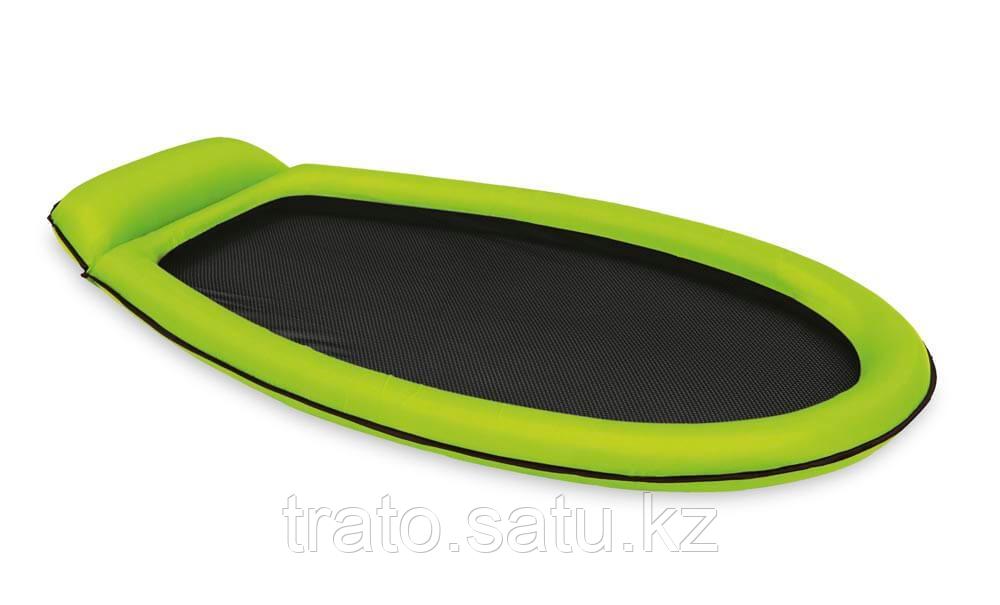 Надувной шезлонг для плавания 178х94 см сетчатый, с подголовником Intex