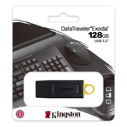 Kingston DTX/128GB USB-накопитель DT Exodia, 128Gb, USB 3.2 Gen 1, Black/Red - фото 2 - id-p89228878
