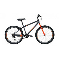 Велосипед ALTAIR MTB HT 24 1.0 (24" 6 ск. рост 12") 2020-2021, розовый/серый, RBKT11N46005