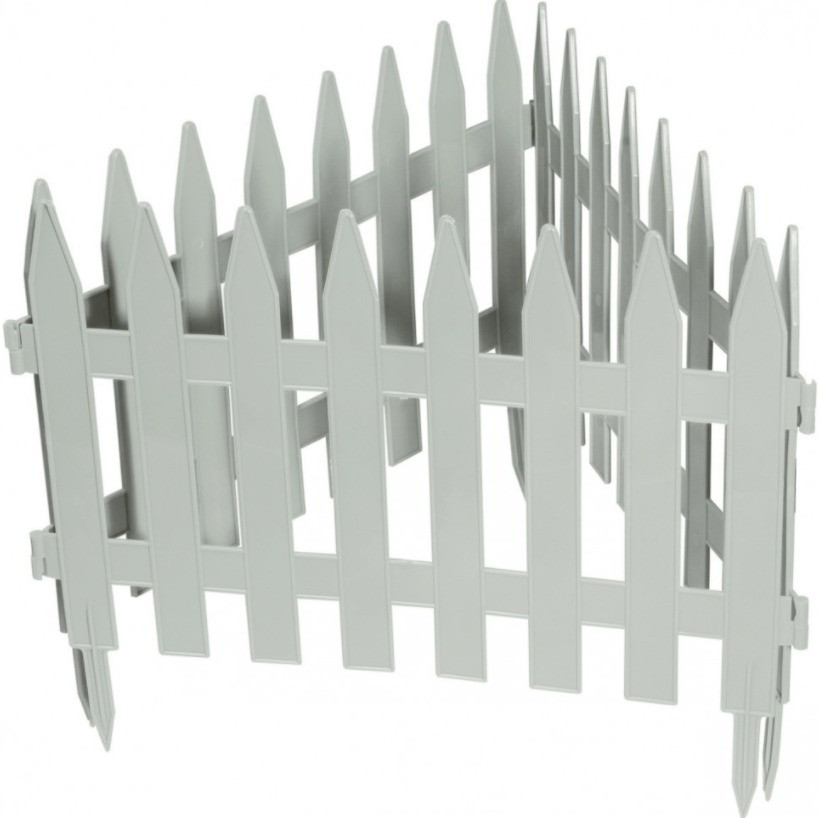 Декоративный забор "Рейка" белый 28 х 300 см Palisad 65004 (002) - фото 1 - id-p89241645
