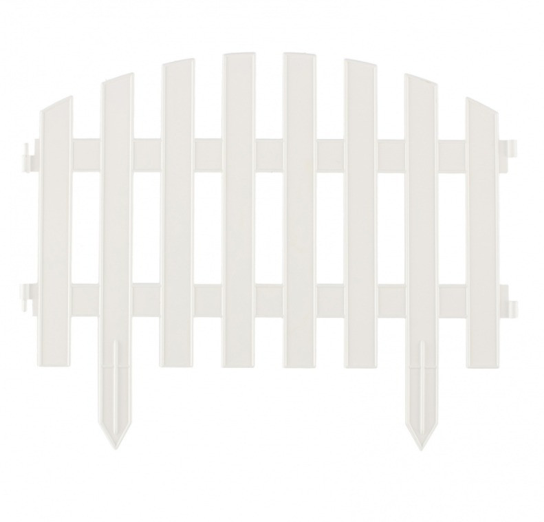 Декоративный забор "Винтаж" белый 28 х 300 см Palisad 65011 (002)