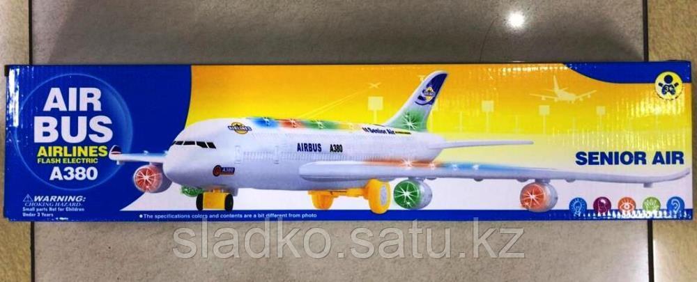 Игрушка самолет AirBus A380 звуковой и со светом 59 см - фото 2 - id-p89241937