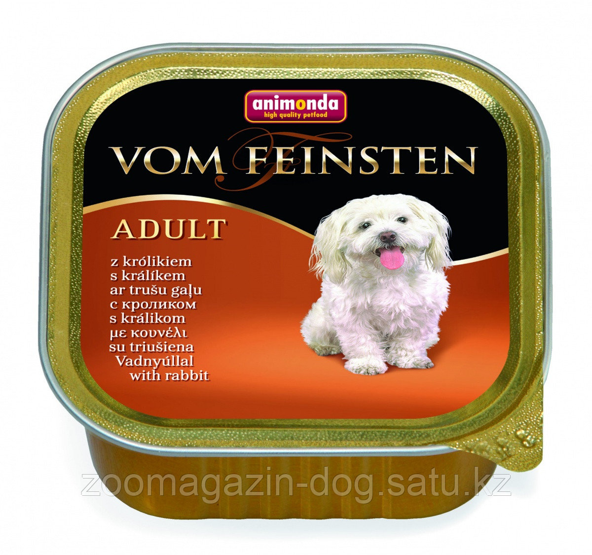 Консервы Vom Feinsten Adult с кроликом для взрослых собак, 150 гр