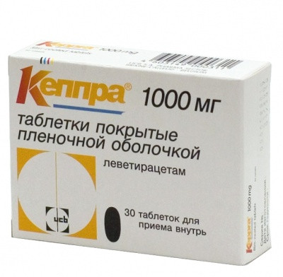 Кеппра 1000 мг №30 таб.