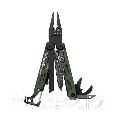 Мультиинструмент LEATHERMAN SIGNAL BLACK GREEN TOPO, фото 2