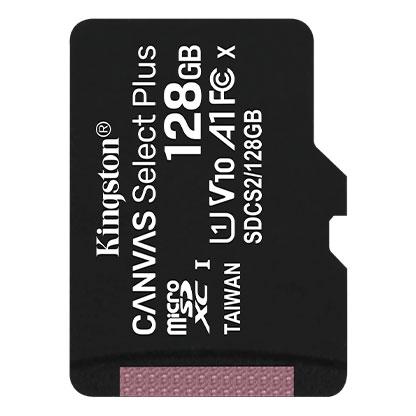 Kingston SDCS2/128GBSP Карта памяти MicroSD 128GB Class 10 UHS-I A1 C10, без адаптера - фото 1 - id-p89253974