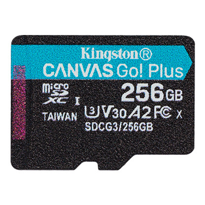 Kingston SDCG3/256GBSP карта памяти 256GB microSDXC Go U3 V30 Card без адаптера - фото 3 - id-p89254005