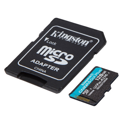 Kingston SDCG3/128GB карта памяти 128GB microSDXC Go U3 V30 Card + ADP - фото 2 - id-p89254029