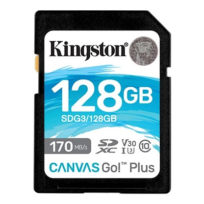 Kingston SDG3/128GB карта памяти 128GB SD Go U3 V30 Card без адаптера