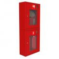 Шкаф пожарный красный ШПК-320 (1300*700*300) с двумя кассетами сверху