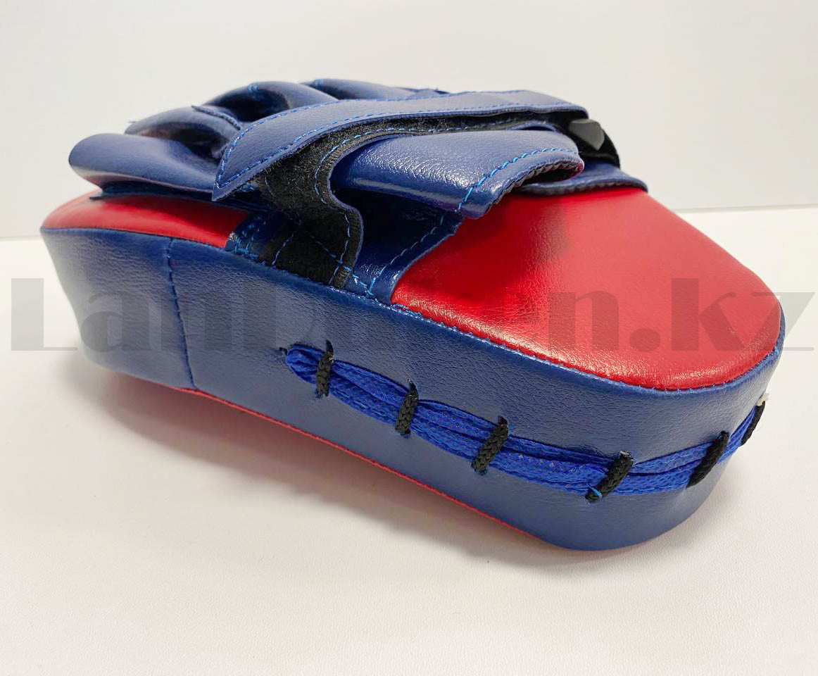 Лапа-перчатка для бокса вогнутая Everlast красная с синей перчаткой - фото 6 - id-p89256444