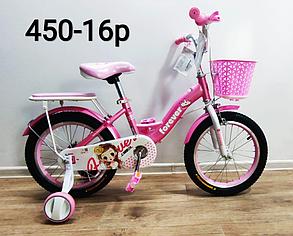 Велосипед детский Forever "Корона" (розово-лиловый) 4-5 лет, фото 2