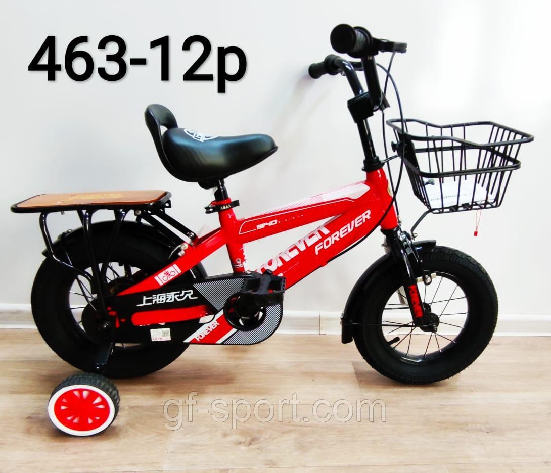 Велосипед Forever красный оригинал детский с холостым ходом 12 размер