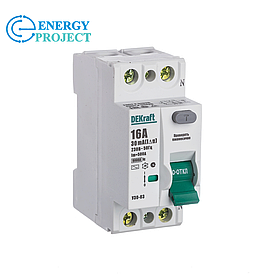 АВДТ (ВД) 2Р 32А 30мА 6кА(6) Dekraft