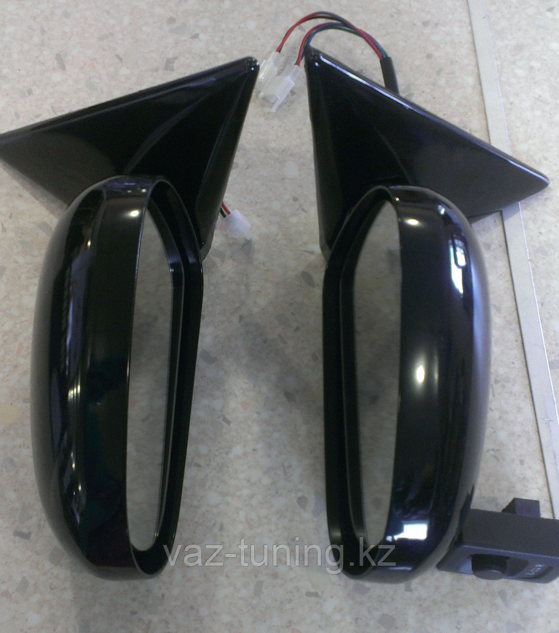 Зеркала "Топаз" с обогревом и электроприводом черные Лада 110/Приора - фото 3 - id-p10557010