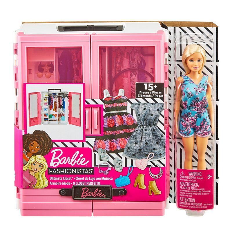 Barbie "Игра с модой" Игровой набор шкаф чемодан с куклой Барби и аксессуарами - фото 3 - id-p89278174